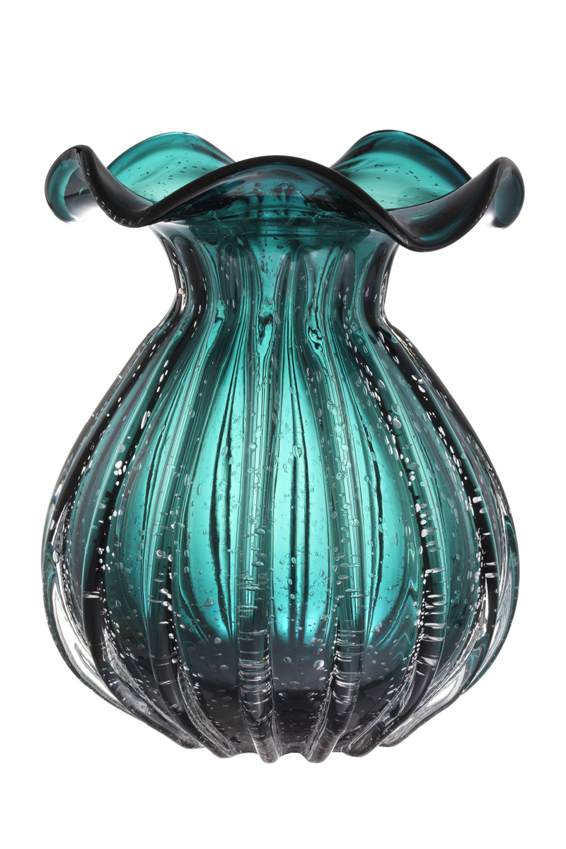 Vase en verre vert | Eichholtz Korakia L | Meubleluxe.fr