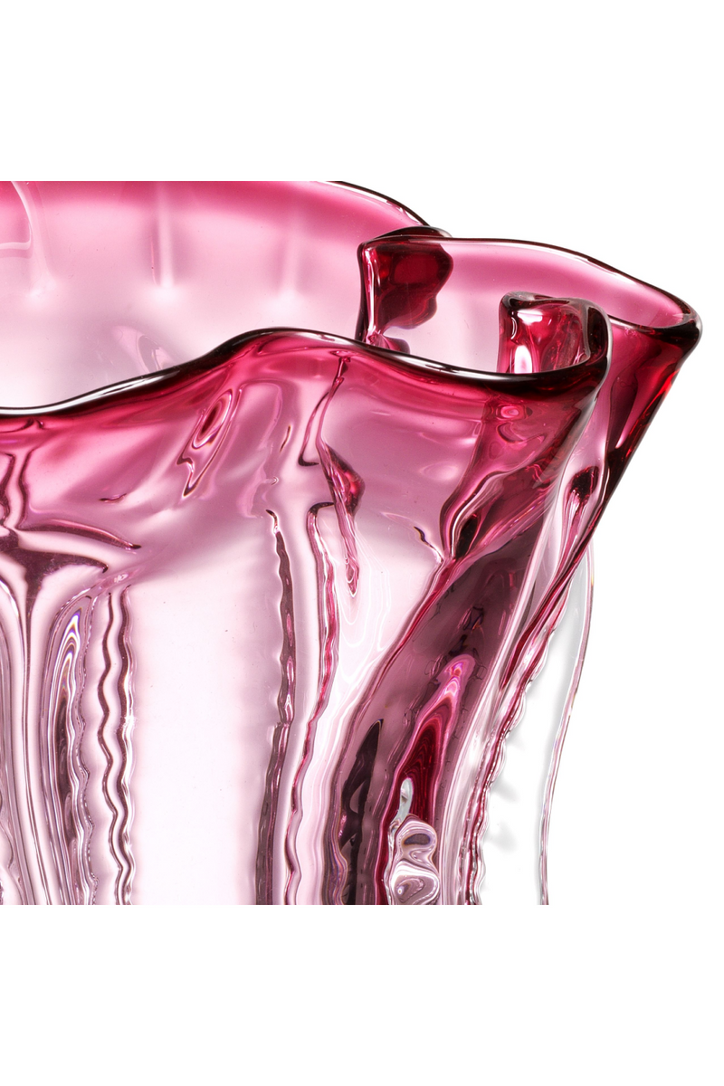 Vase en verre rose | Eichholtz Caliente S | Meubleluxe.fr