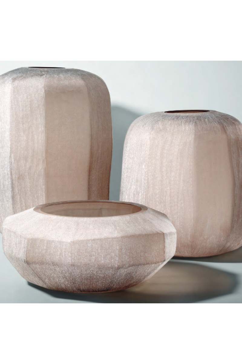 Vase artisanal beige sable -L- | Eichholtz Avance | Meubleluxe.fr