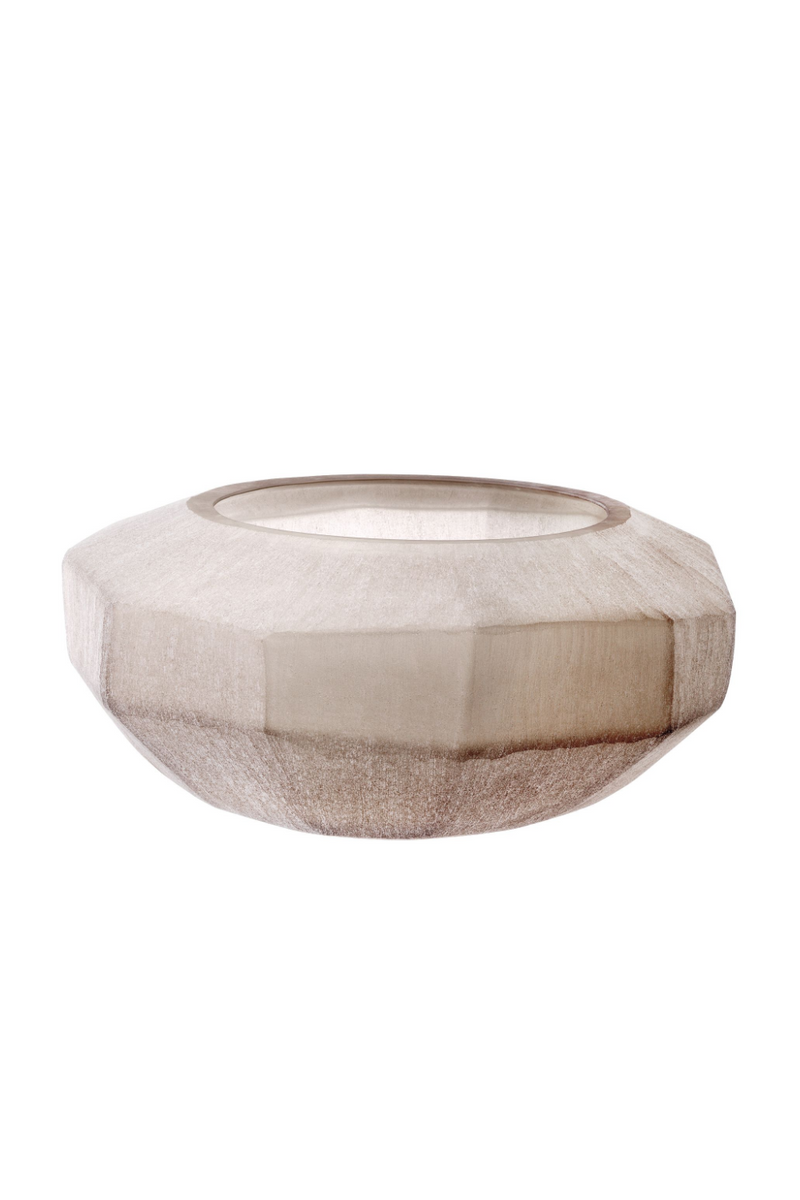 Bol artisanal beige sable en verre S | Eichholtz Avance | Meubleluxe.fr