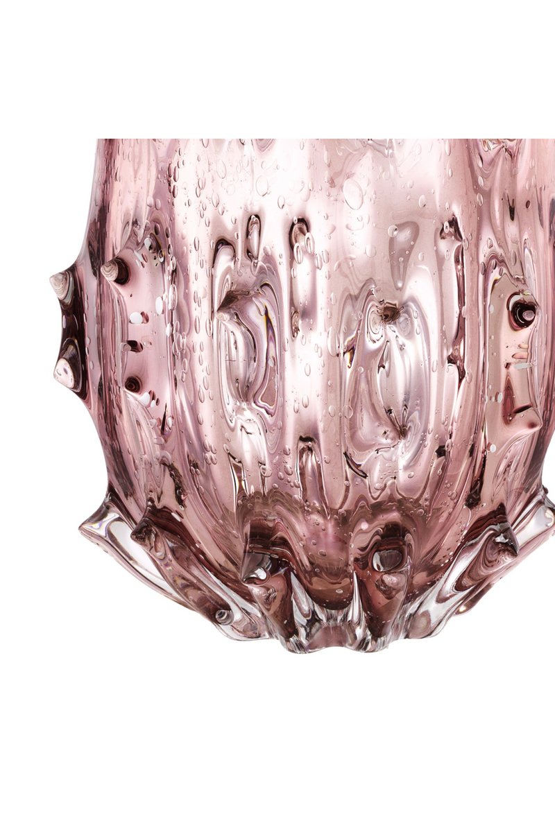 Vase en verre rose -L- | Eichholtz Baymont | Meubleluxe.fr