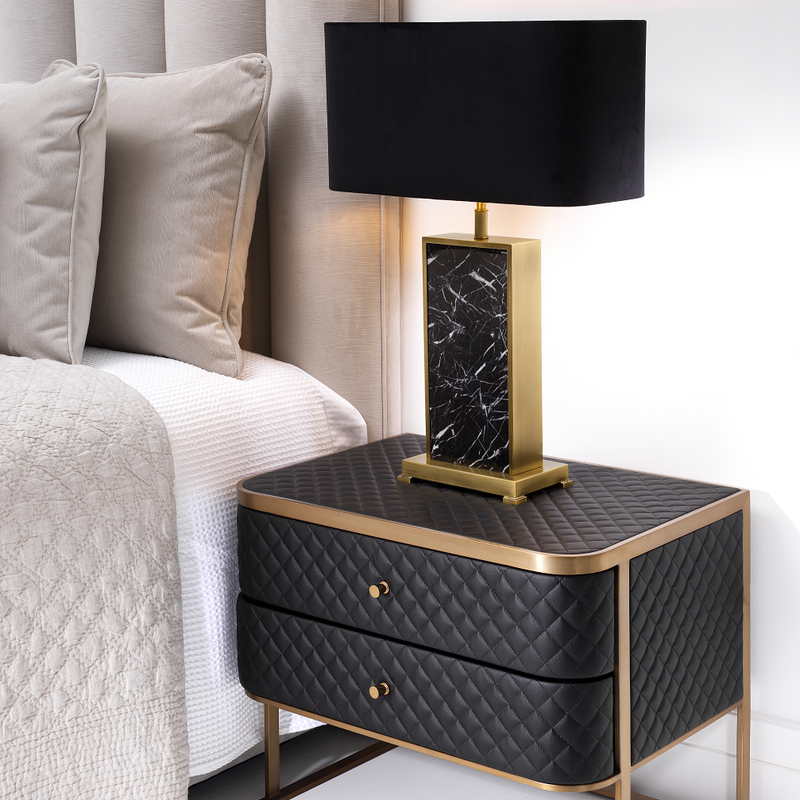 Lampe en marbre noir | Eichholtz Arrive | Meubleluxe.fr