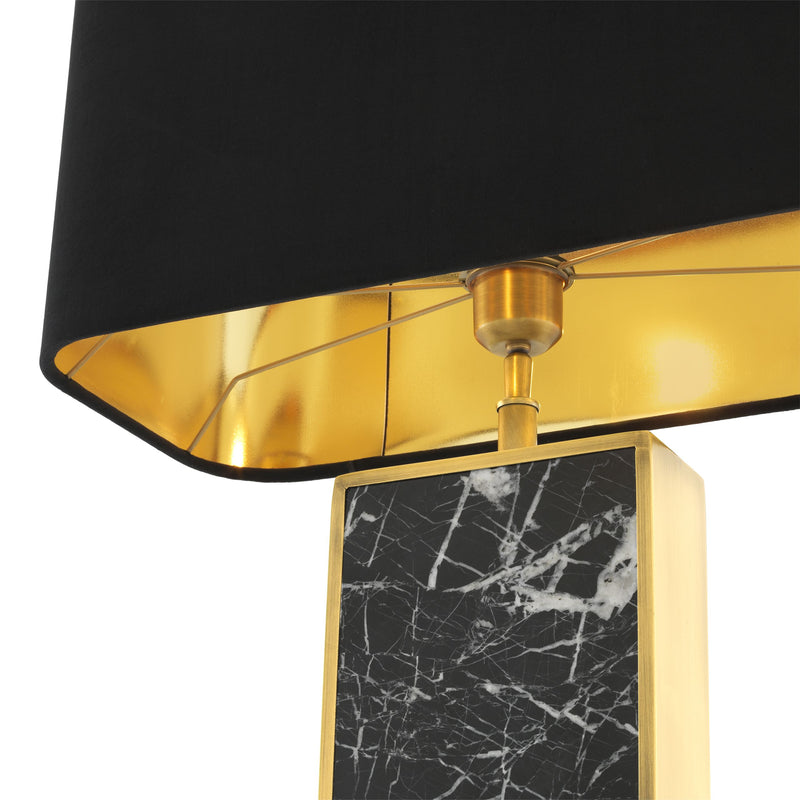 Lampe en marbre noir | Eichholtz Arrive | Meubleluxe.fr