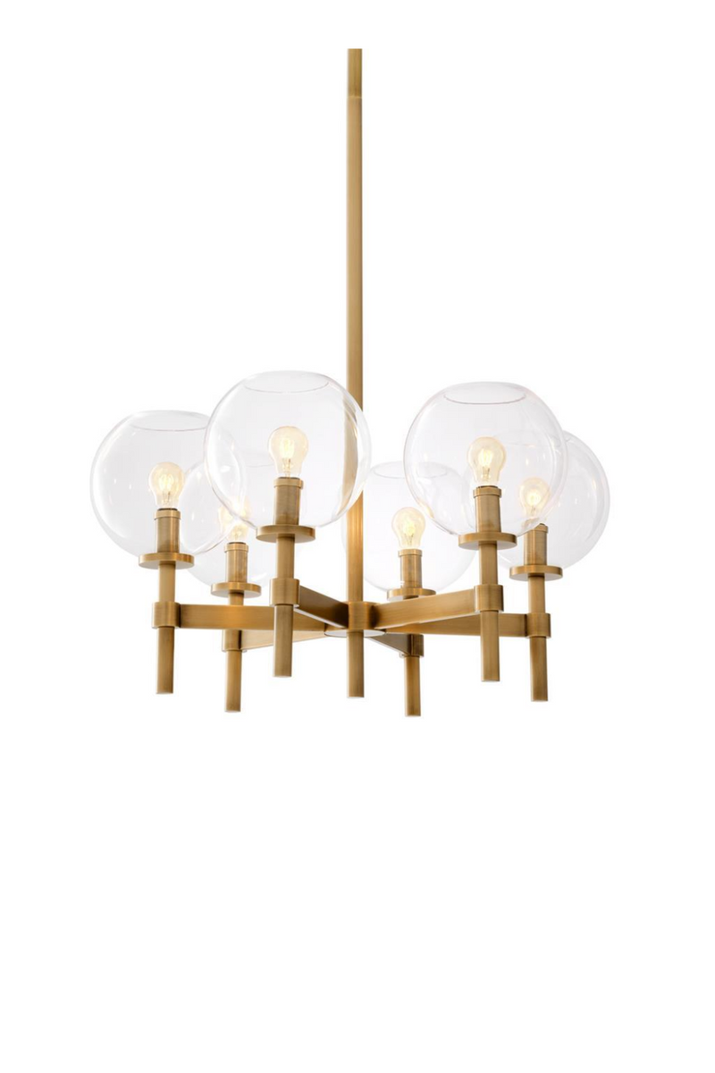 Lustre à 6 branches en laiton | Eichholtz Jade S | Meubleluxe.fr