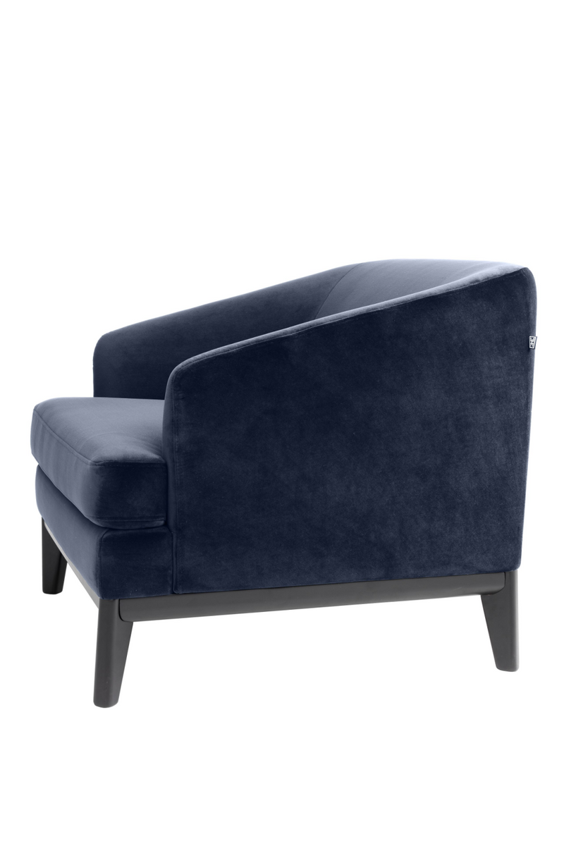 Fauteuil en velours bleu nuit | Eichholtz Monterey | Meubleluxe.fr