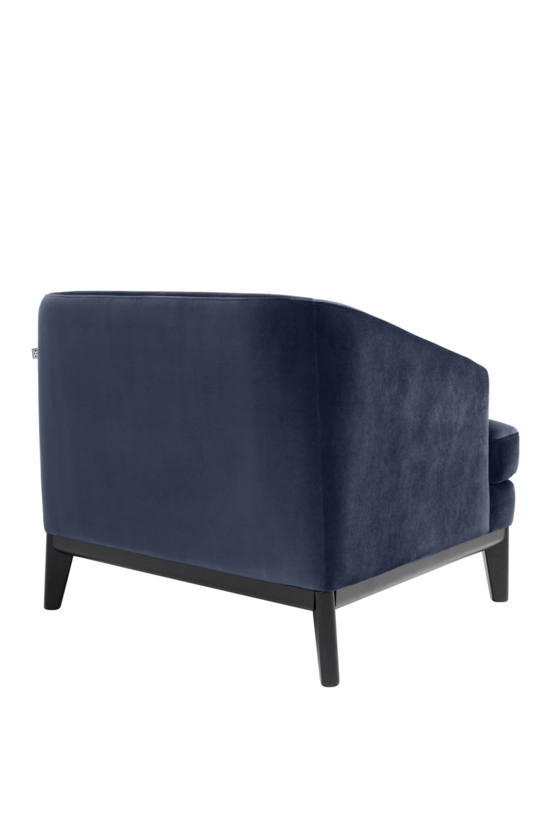 Fauteuil en velours bleu nuit | Eichholtz Monterey | Meubleluxe.fr