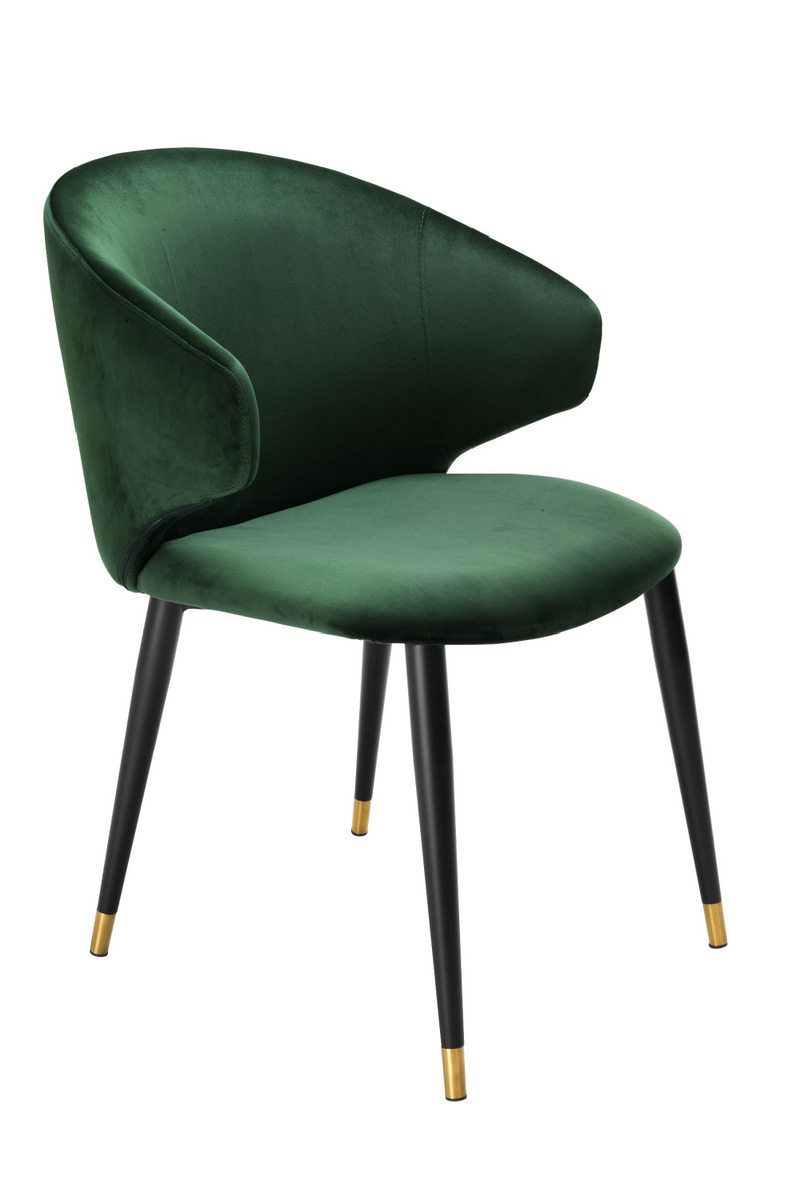 Chaise de salle à manger velours vert | Eichholtz Volante | Meubleluxe.fr