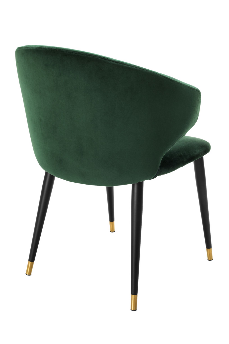 Chaise de salle à manger velours vert | Eichholtz Volante | Meubleluxe.fr