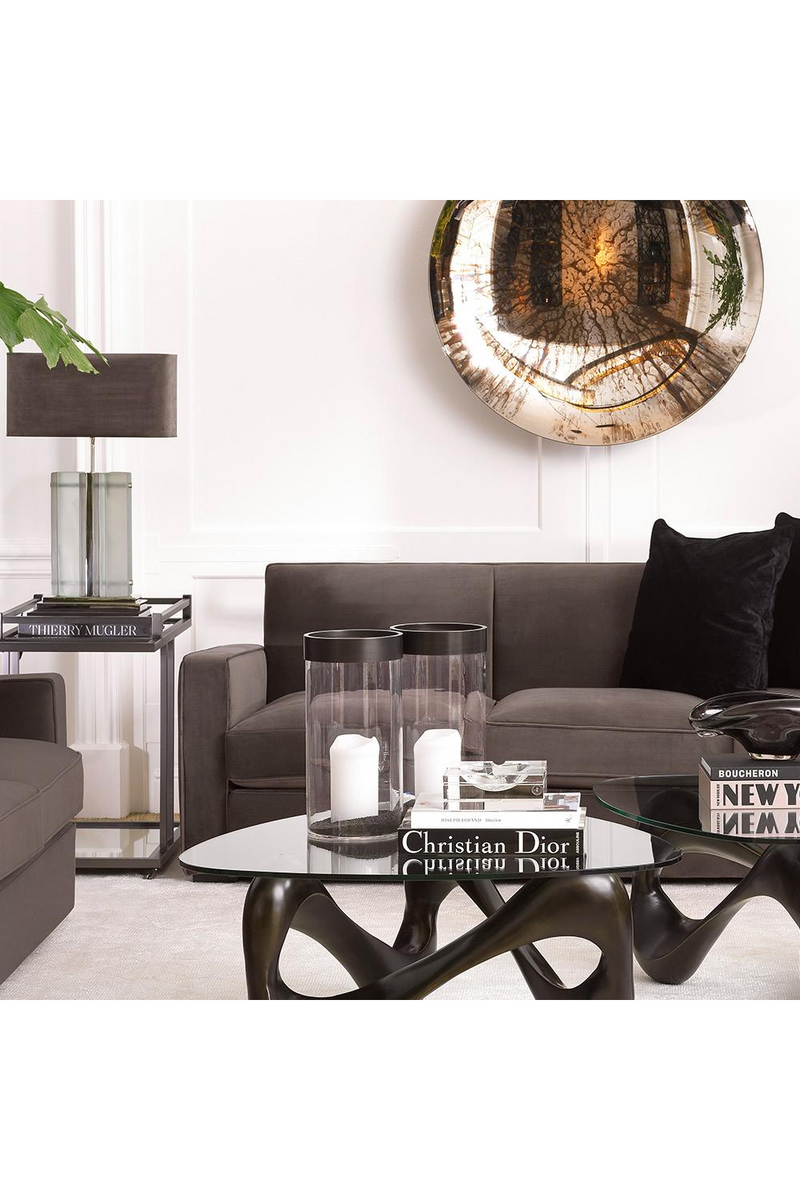 Table basse en verre et bronze | Eichholtz Aventura | Meubleluxe.fr