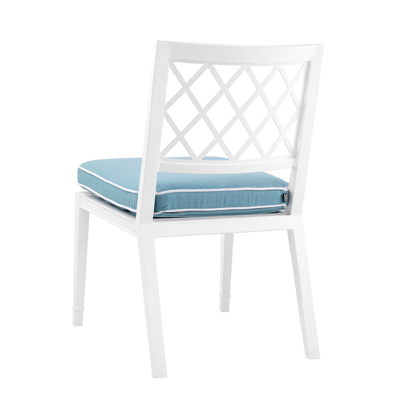 Chaise de table laquée blanc | Eichholtz Paladium | Meuble Luxe Moderne