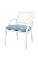 Chaise blanche avec accoudoirs | Eichholtz Paladium | Meuble Luxe
