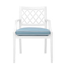 Chaise blanche avec accoudoirs | Eichholtz Paladium | Meuble Luxe