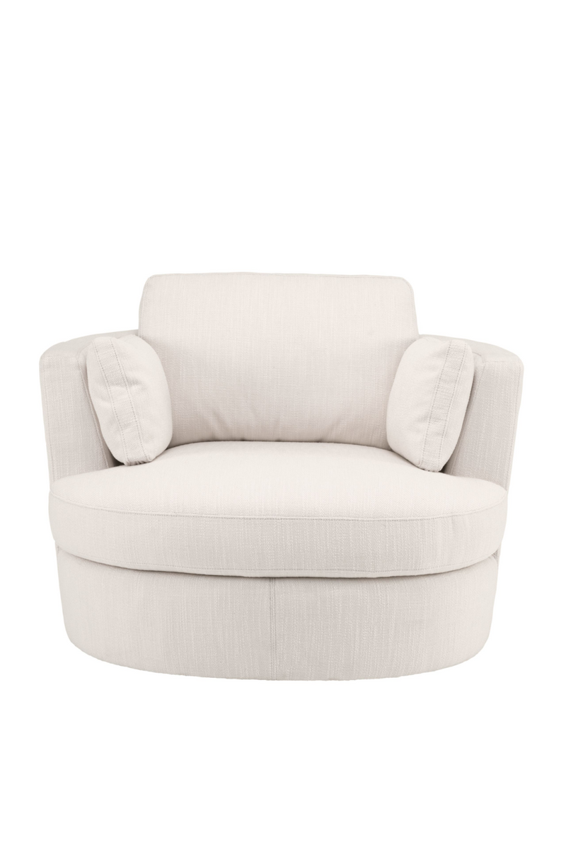 Fauteuil beige pivotant | Eichholtz Clarissa | Meubleluxe.fr