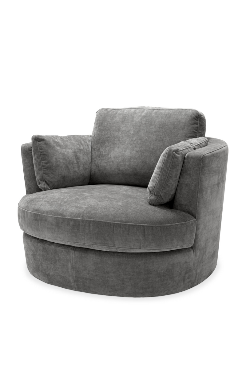 Fauteuil gris pivotant | Eichholtz Clarissa | Meubleluxe.fr 