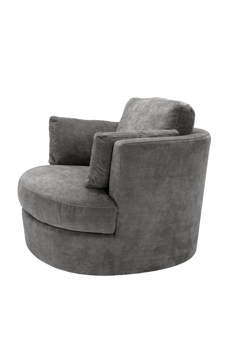 Fauteuil gris pivotant | Eichholtz Clarissa | Meubleluxe.fr 