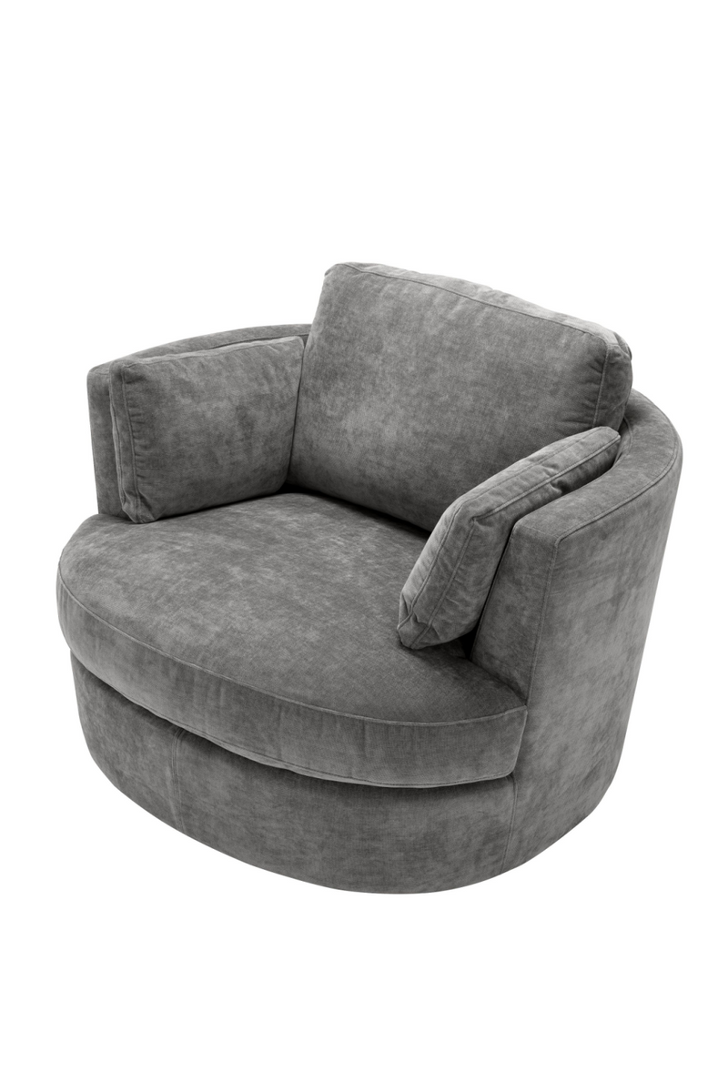 Fauteuil gris pivotant | Eichholtz Clarissa | Meubleluxe.fr 