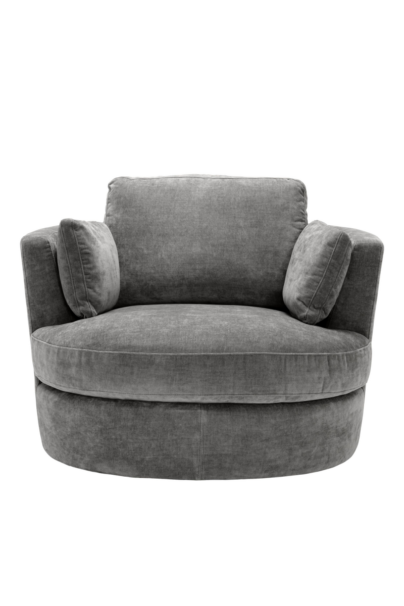 Fauteuil gris pivotant | Eichholtz Clarissa | Meubleluxe.fr 