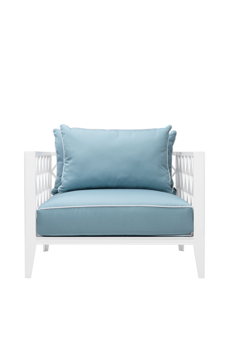 Fauteuil extérieur bleu | Eichholtz Ocean Club | Meubleluxe.fr