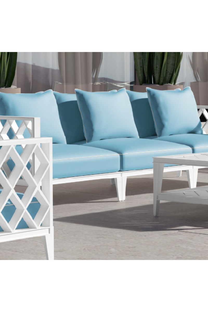 Fauteuil extérieur bleu | Eichholtz Ocean Club | Meubleluxe.fr