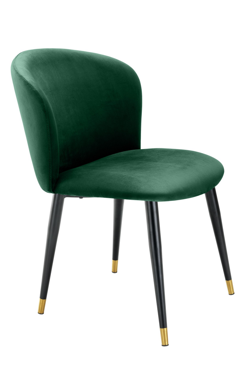 Chaise de salle à manger velours vert | Eichholtz Volante | Meubleluxe.fr