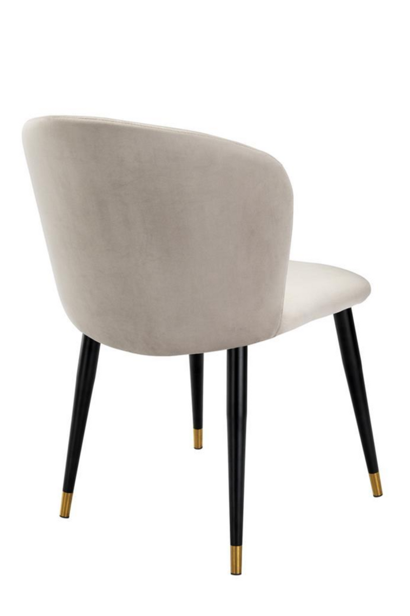 Chaise de salle à manger velours beige | Eichholtz Volante | Meubleluxe.fr