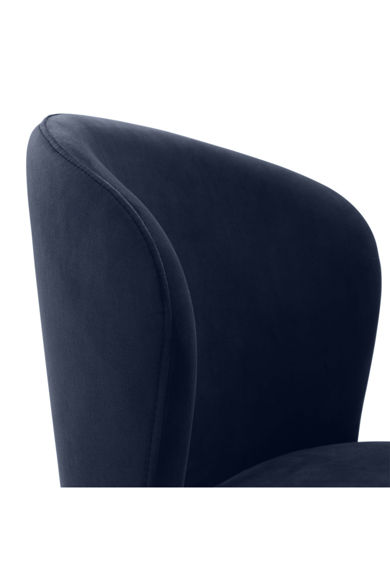 Chaise de salle à manger velours bleu | Eichholtz Volante | Meubleluxe.fr