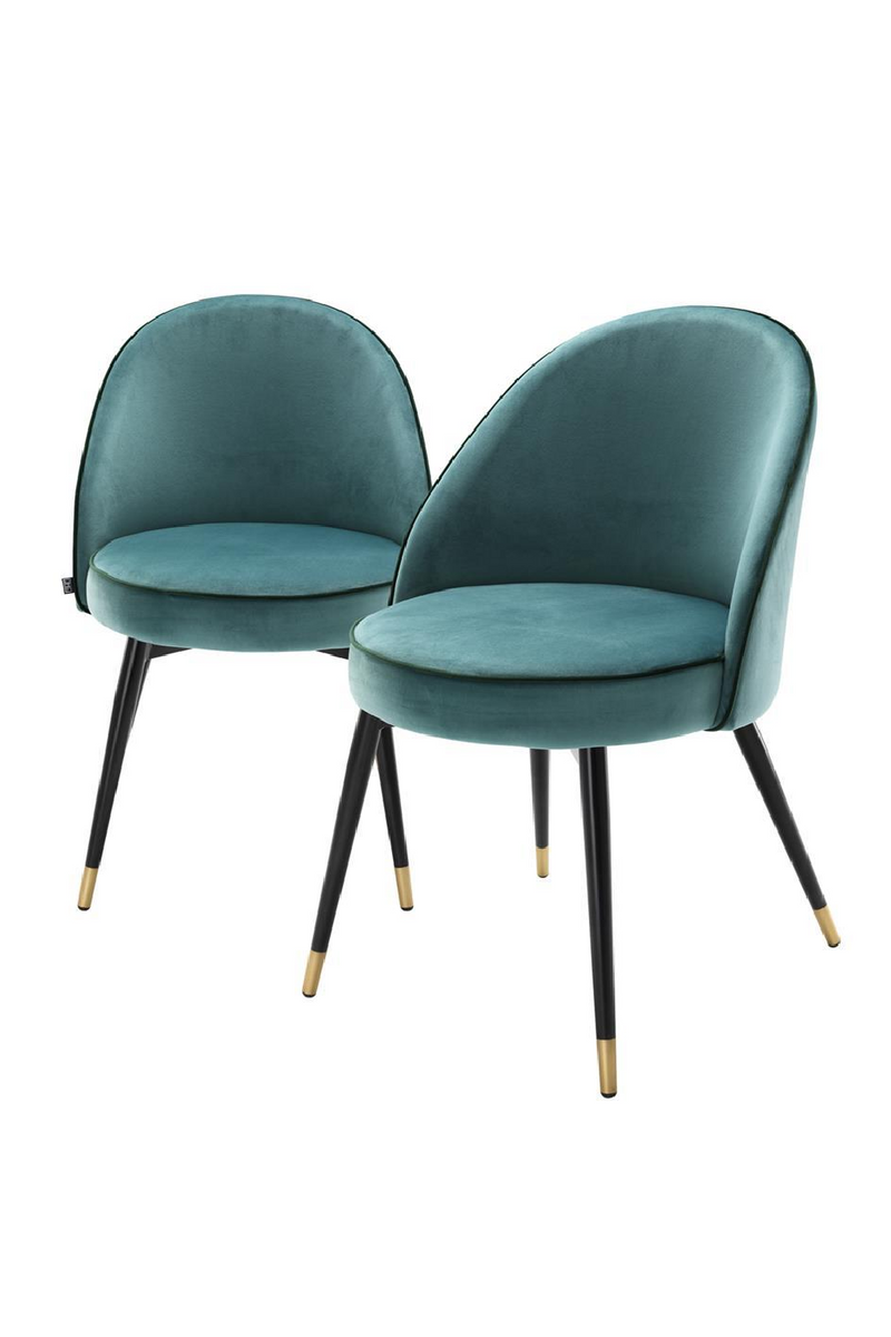 Chaises en velours bleu (lot de 2) | | Eichholtz Cooper | Meubleluxe.fr