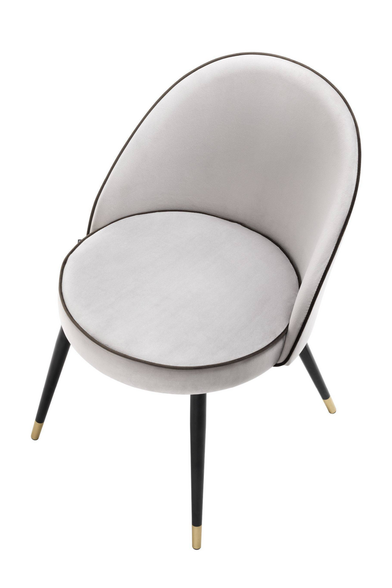 Chaises en velours gris clair (lot de 2) | | Eichholtz Cooper | Meubleluxe.fr