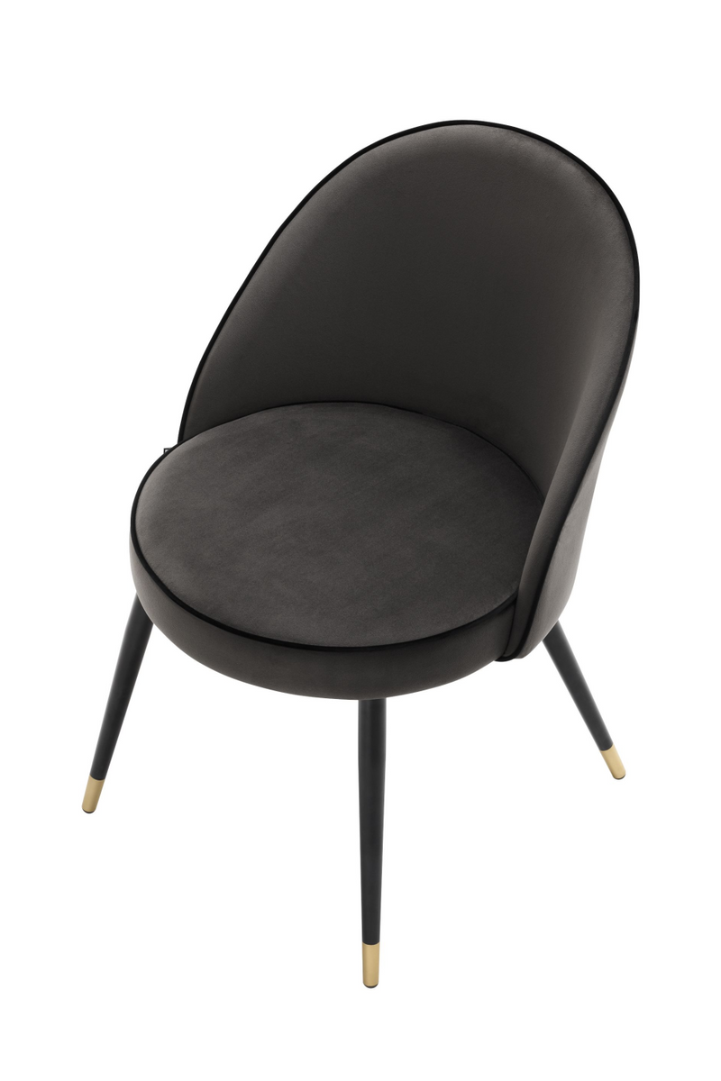 Chaises en velours noir (lot de 2) | | Eichholtz Cooper | Meubleluxe.fr