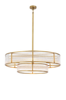 Lustre en laiton à 2 niveaux | Eichholtz Montparnasse | Meubleluxe.fr