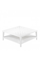 Table basse carrée laqué blanc | Eichholtz Bell Rive | Meubleluxe.fr