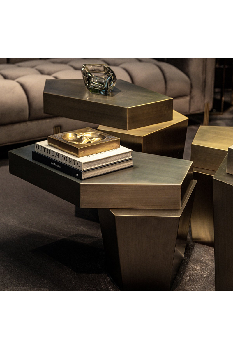 Table basse en laiton | Eichholtz Calabasas S | Meubleluxe.fr