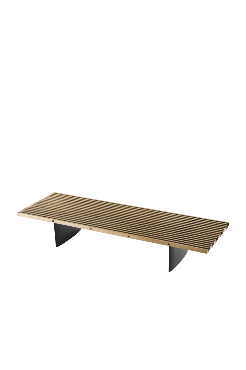 Table basse industrielle en laiton  | Eichholtz Vauclair | Meubleluxe.fr