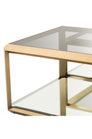 Table basse dorée en verre (lot de 4) | Eichholtz Callum   | Meubleluxe.fr