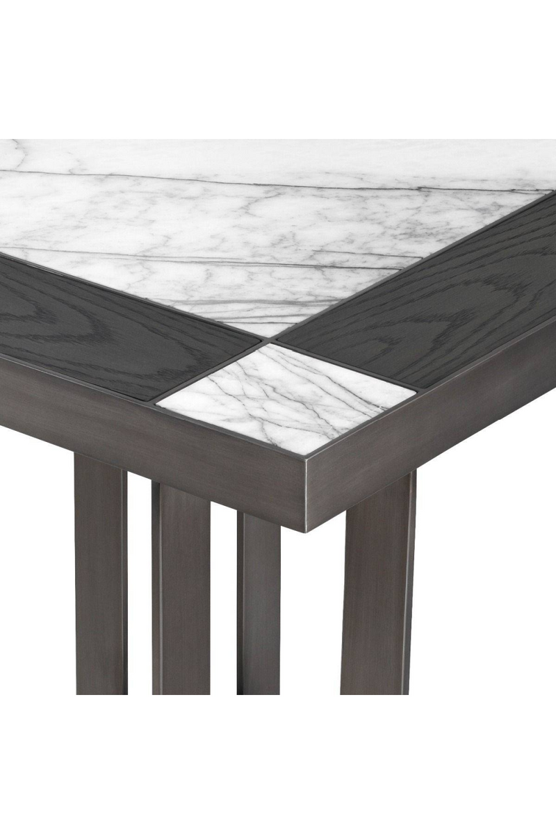 Table d'appoint noir et blanc | Eichholtz Hermoza | Meubleluxe.fr