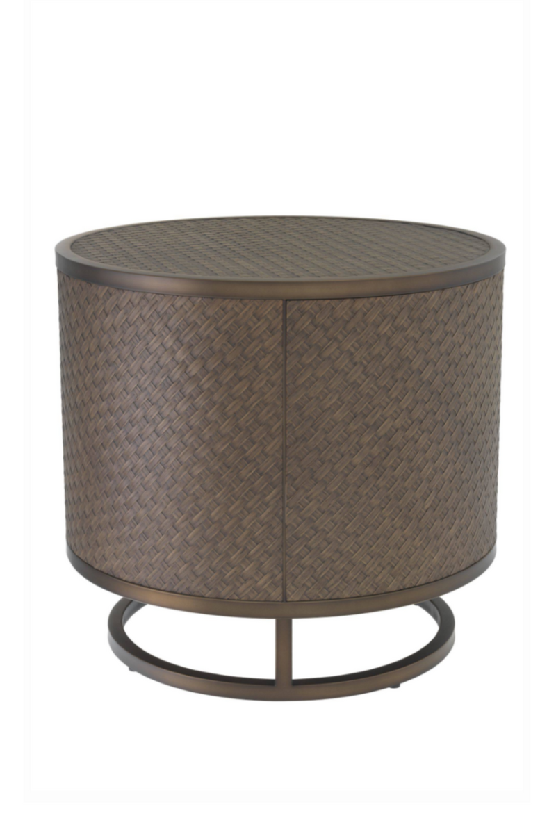 Table d'appoint en chêne tissé | Eichholtz Napa Valley | Meubleluxe.fr