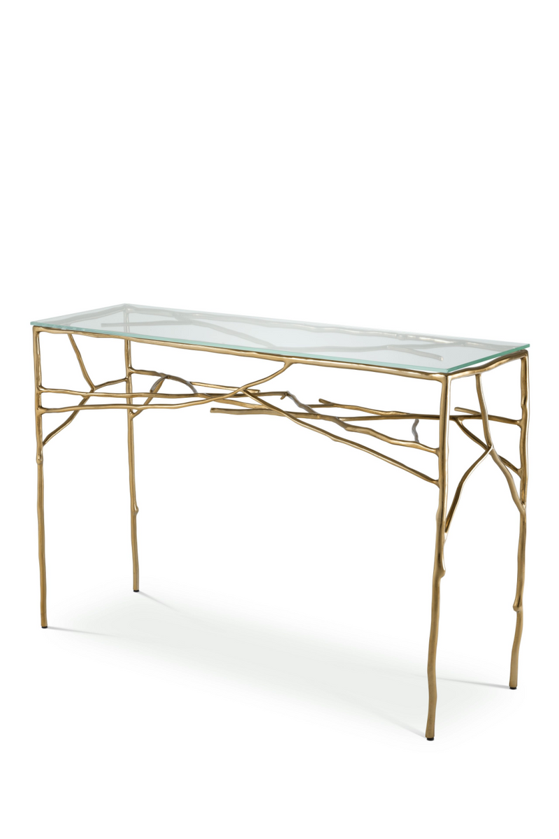 Console dorée structure de branche | Eichholtz Antico | Meubleluxe.fr