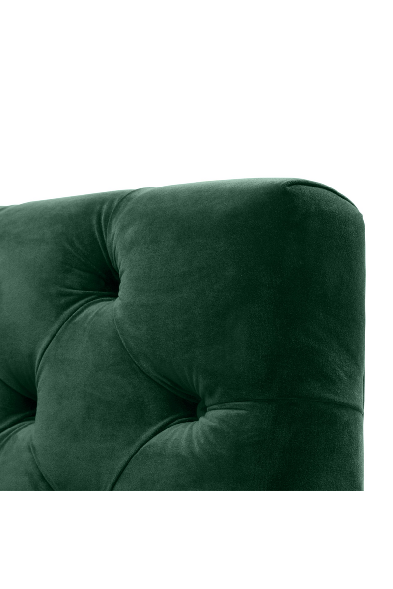 Fauteuil cubique vert matelassé | Eichholtz Castelle | Meubleluxe.fr