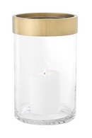 Photophore en verre doré -S- | Eichholtz Vertex | Meubleluxe.fr