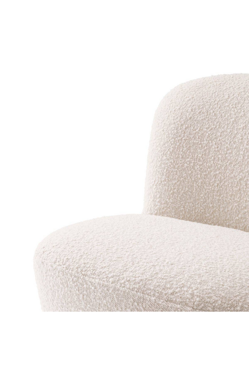 Fauteuil pivotant tissu blanc | Eichholz Doria | Meubleluxe.fr