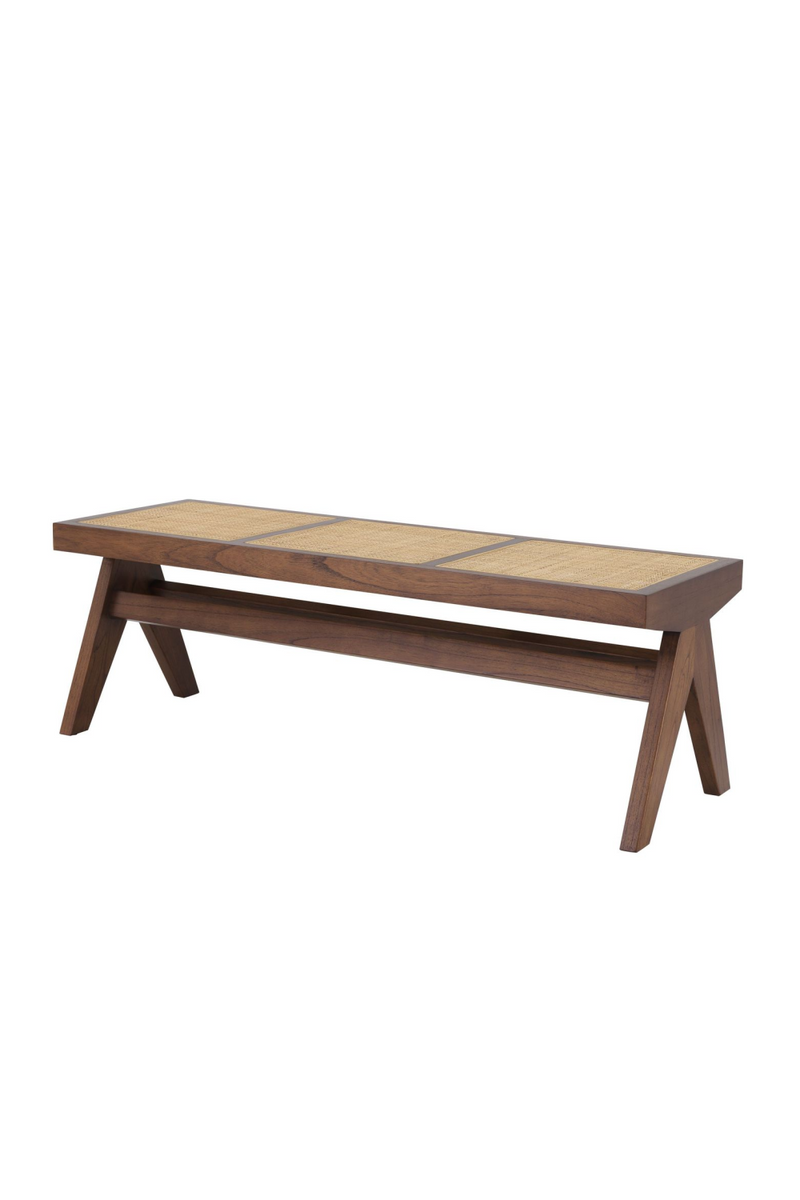 Banc marron en rotin | Eichholtz Arnaud | Meubleluxe.fr