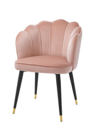Chaise en velours rose | Eichholtz Bristol | Meubleluxe.fr