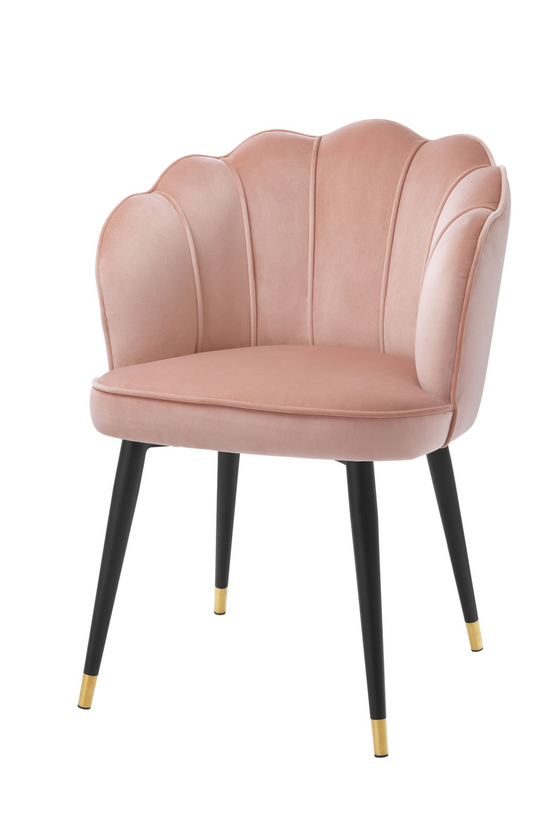 Chaise en velours rose | Eichholtz Bristol | Meubleluxe.fr