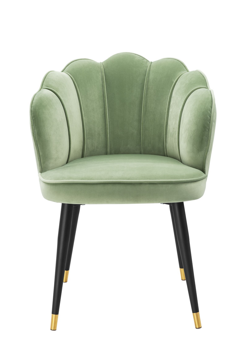 Chaise en velours vert | Eichholtz Bristol | Meubleluxe.fr