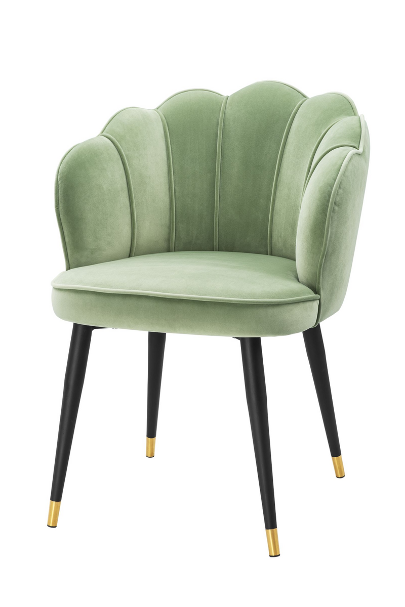 Chaise en velours vert | Eichholtz Bristol | Meubleluxe.fr