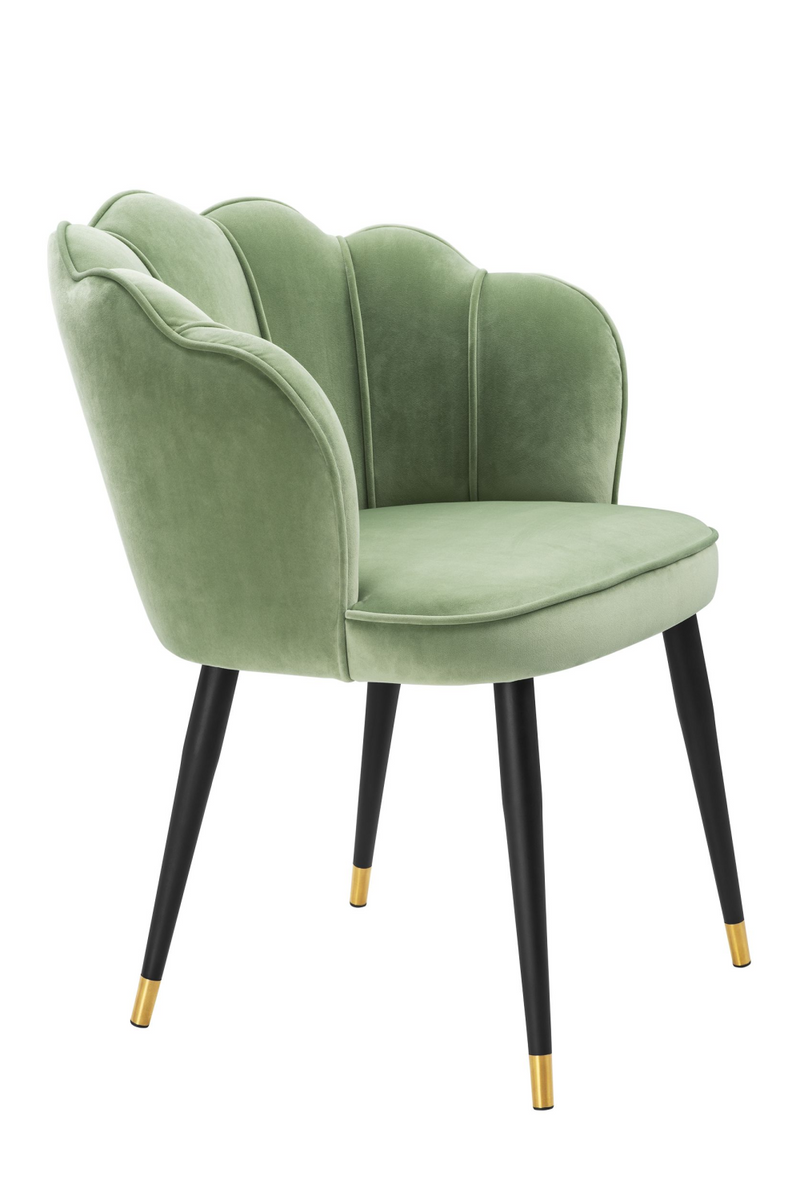 Chaise en velours vert | Eichholtz Bristol | Meubleluxe.fr