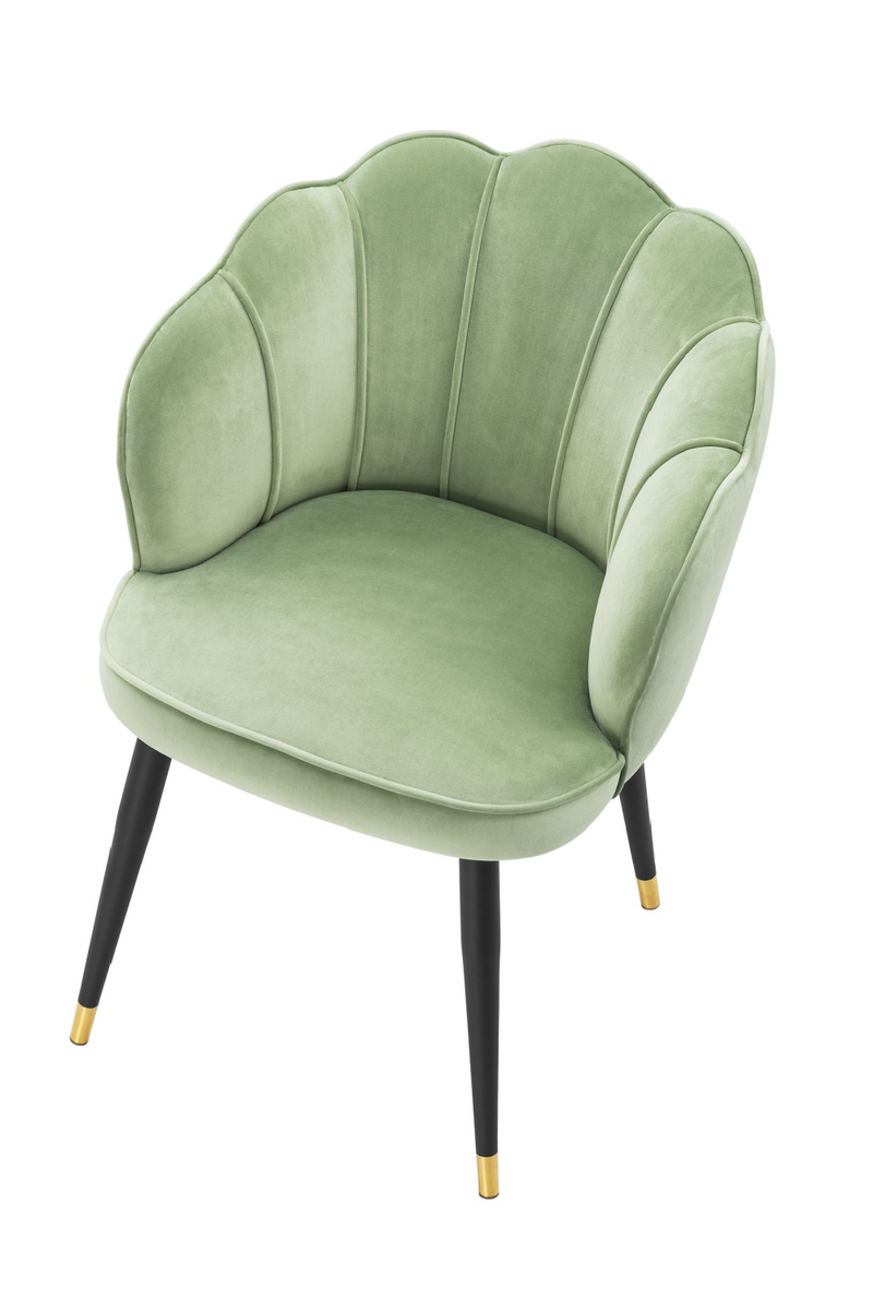 Chaise en velours vert | Eichholtz Bristol | Meubleluxe.fr