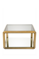 Table basse dorée en verre | Eichholtz Callum | Meubleluxe.fr