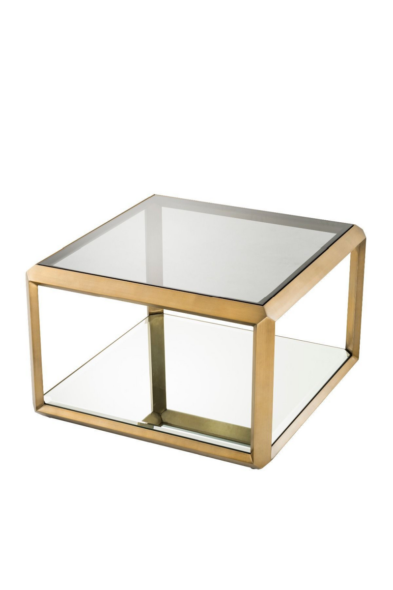 Table basse dorée en verre | Eichholtz Callum | Meubleluxe.fr