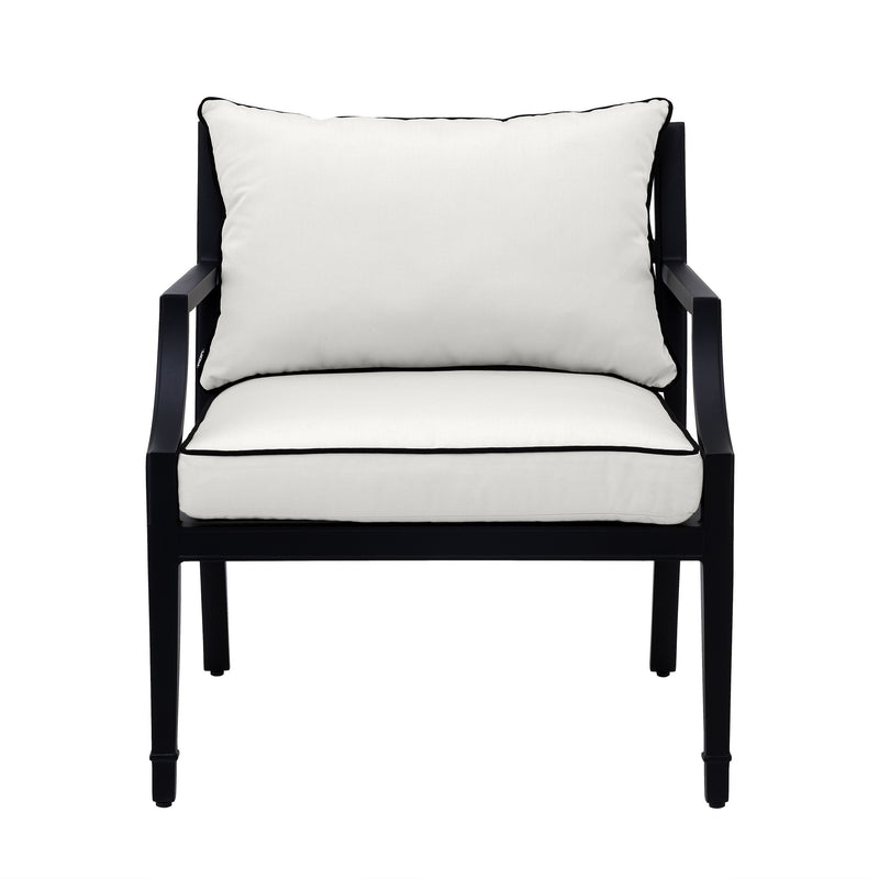 Fauteuil bohème d’extérieur blanc | Eichholtz Bella Vista | Meuble Luxe